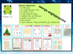 Świąteczne karty pracy- język angielski
