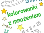 Kolorowanka matematyczna: mnożenie. Dzień tabliczki mnożenia, dzień matematyki.