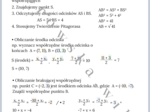 Odcinki w układzie współrzędnych - notatka