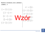 Mnożenie wielomianu przez jednomian (ułamki) | matematyka, algebra | 26 kolumn