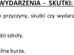 Ciągi przyczynowo-skutkowe ćwiczenia