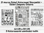 Kolorowanka na 21 Marca – Dzień Kolorowej Skarpetki Dzień Zespołu Downa
