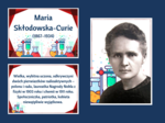 MARIA SKŁODOWSKA – CURIE – gazetka – biblioteka – świetlica – 21 stron – wersja 3