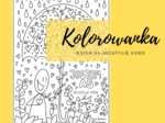 Jestem As - Akceptuję Siebie kolorowanka