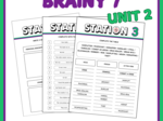 Brainy 7 Unit 2 - powtórka działu metodą stacji zadaniowych