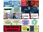 PAKIET PSYCHOLOGA SZKOLNE GAZETKI - a w nim: 9 gazetek na popularne okołopsychologiczne tematy oraz 3 plakaty wspierające do Twojego gabinetu!