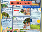 Odliczamy do wakacji -gazetka + napis