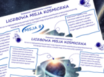 LICZBOWA MISJA KOSMICZNA - dodawanie i odejmowanie do 100, klasy 3, 4, 5, karta pracy