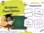Akademia Pana Kleksa. Memory. Gra dydaktyczna. Gra lekturowa. Lektura obowiązkowa