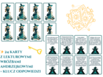 Lekturowe wróżby andrzejkowe - 24 karty + klucz odpowiedzi