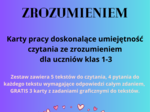Czytanie ze zrozumieniem dla klas 1-3  - pakiet 5 tekstów + GRATIS
