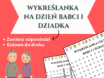 Wykreślanka z okazji Dnia Babci i Dziadka 💐👵👴