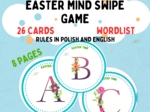 Easter Mind Swipe game/ Wielkanocna gra karciana. Great warm up/ świetna rozgrzewka językowa. Każdy poziom, dobre dla SPE.