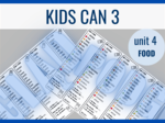 Kids Can 3 unit 4 FOOD– zakładki do książki