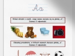"A" i "a". Karta pracy. Sprawdzian