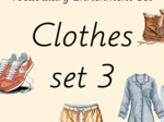 Zestaw kart obrazkowych: CLOTHES SET 3