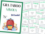 TABOO Szkolne: Gra Edukacyjna (54 hasła) - Gotowy Materiał dla Nauczycieli | Integracja Klasy