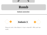 Romb - zadania maturalne. Szkoła średnia :-)