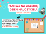 💬 Plansze z cytatami na gazetkę szkolną z okazji Dnia Nauczyciela (5 plansz A4), szkoła podstawowa, świetlica, godzina wychowawcza