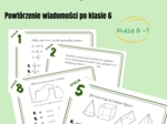 Powtórzenie wiadomości po klasie 6, klasa 7, stacje zadaniowe, praca w grupach