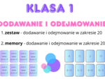 Karty matematyczne - Ja mam, kto ma? + memory