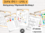 Materiały do Shine On! 1 Unit 4 – Let's Count! - karty pracy - wklejki/wycinanki