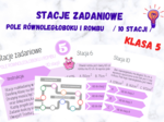 Stacje zadaniowe – POLE RÓWNOLEGŁOBOKU I ROMBU klasa 5