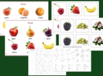 Angielski– Materiały z zakresu leksykalnego Owoce: słownik obrazkowy, Memory, 2 ćwiczenia
