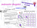 Jednostki długości - gra dydaktyczna 5 w linii
