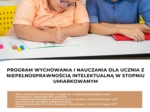 Edukacja specjalna, roczny plan, niepełnosprawność intektualna