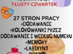 Karty pracy Tłusty czwartek