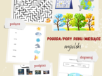 ANGIELSKI- pory roku/pogoda/miesiące