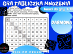 DARMOWA GRA TABLICZKA MNOŻENIA (kości do gry 1-10)
