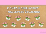 Gazetka z życzeniami na Dzień Kobiet