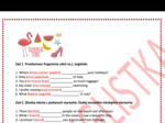 Wakacje - Holidays- Egzamin Ósmoklasisty- tłumaczenie fragmentów zdań, budowanie zdań, przyimki i e-mail