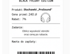 ⭐53 PARAGONY MATEMATYCZNE – BLACK FRIDAY EDITION (różne poziomy trudności / podwójne rabaty/ zamiast kartkówki)