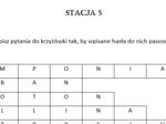 "Quo vadis" - stacje zadaniowe (6 zadań)