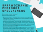 Sprawozdanie pedagoga specjalnego, szkoła podstawowa i ponadpodstawowa