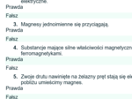 Test - magnetyzm