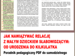 JAK NAWIĄZYWAĆ RELACJĘ Z MAŁYM DZIECKIEM SŁABOWIDZĄCYM: OD URODZENIA DO KILKULATKA. Poradnik PDF do samodzielnego wydruku.