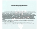 OPOWIADANIE TWÓRCZE W KLASACH 7-8. OD POMYSŁU DO REALIZACJI: ZEMSTA,DZIADY, QUO VADIS