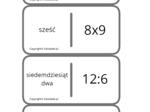 Domino – utrwalanie tabliczki mnożenia i dzielenia
