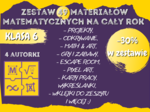 Zestaw materiałów matematycznych na cały rok szkolny dla klasy 6