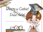 Witaj w szkole- Dyplom Chłopiec