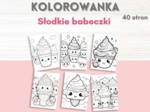 Kolorowanka słodkie babeczki