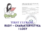 TEKST Z LUKAMI. Rudy – charakterystyka i losy (Kamienie na szaniec)