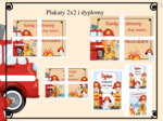 Dzień strażaka - 2 wersje kolor i czarno biała