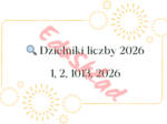 📌 Poznaj liczbę 2026 – karty matematyczne na Nowy Rok