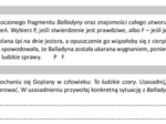 E8 Zadania na podstawie Balladyny (czytanie ze zrozumieniem, znajomość lektury, wypowiedzi pisemne) seria: Zadania drodze do E8
