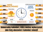 Nasz kalendarz - lista obecności oraz emocje